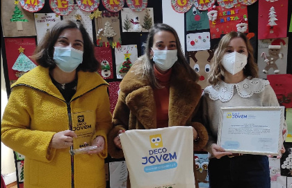 O vencedor do Prémio Anual da DECOJovem é … o Agrupamento de Escolas de Pevidém, de Guimarães